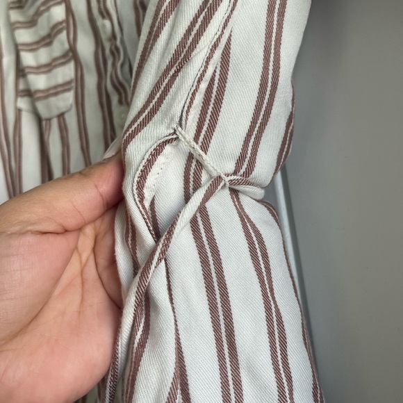 Isabel maternity top Small Maroon/White - Picture 4 of 6